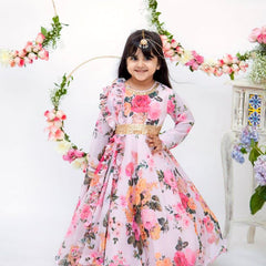 New Designer Heavy Fox Georgette Digital Print Gownn OC-142