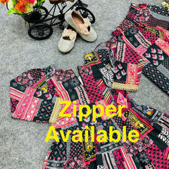 New Designer Heavy American Crepe Alia Cut Top With Shararaa OC-147