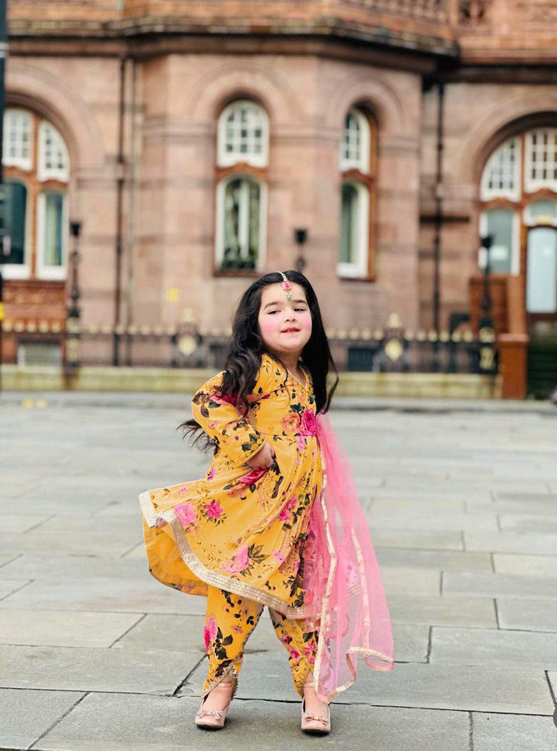 New Designer Heavy Fox Georgette Dhoti Salwarr Suit OC-160 Yellow Master