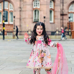 New Designer Heavy Fox Georgette Dhotii Salwar Suit OC-160 Almond White