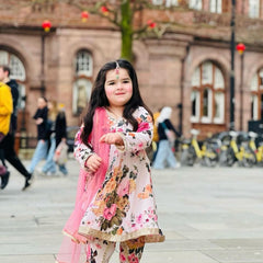 New Designer Heavy Fox Georgette Dhotii Salwar Suit OC-160 Almond White