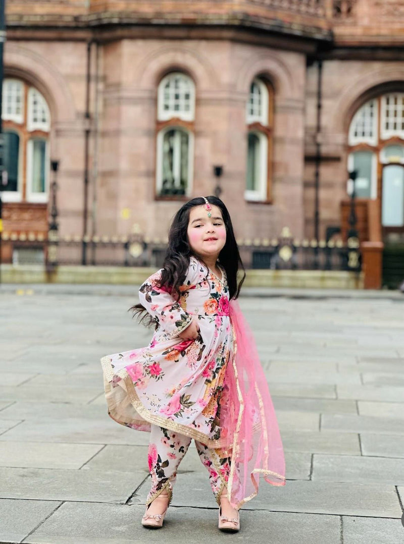 New Designer Heavy Fox Georgette Dhotii Salwar Suit OC-160 Almond White