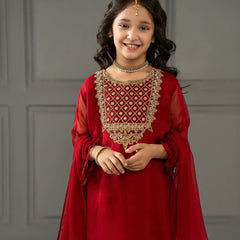 New Designer Heavy Fox Georgettee Embroidery Work Top And Bottomm OC-162