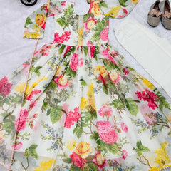 Presenting New Designer Heavy Fox Georgettee Gownn With Digital Print work Ready To Wear Collection OC-180