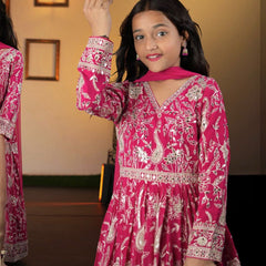 Launching New Collection Beautifull Kids Gownn Set OC-206