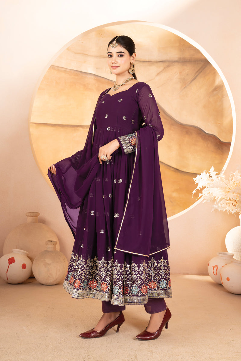 Athena's Beautiful Anarkali Suit Set