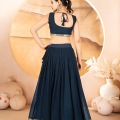 Catalina's Blue Coloured Party Wear Lehenga Choli