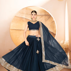 Catalina's Blue Coloured Party Wear Lehenga Choli
