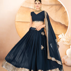 Catalina's Blue Coloured Party Wear Lehenga Choli