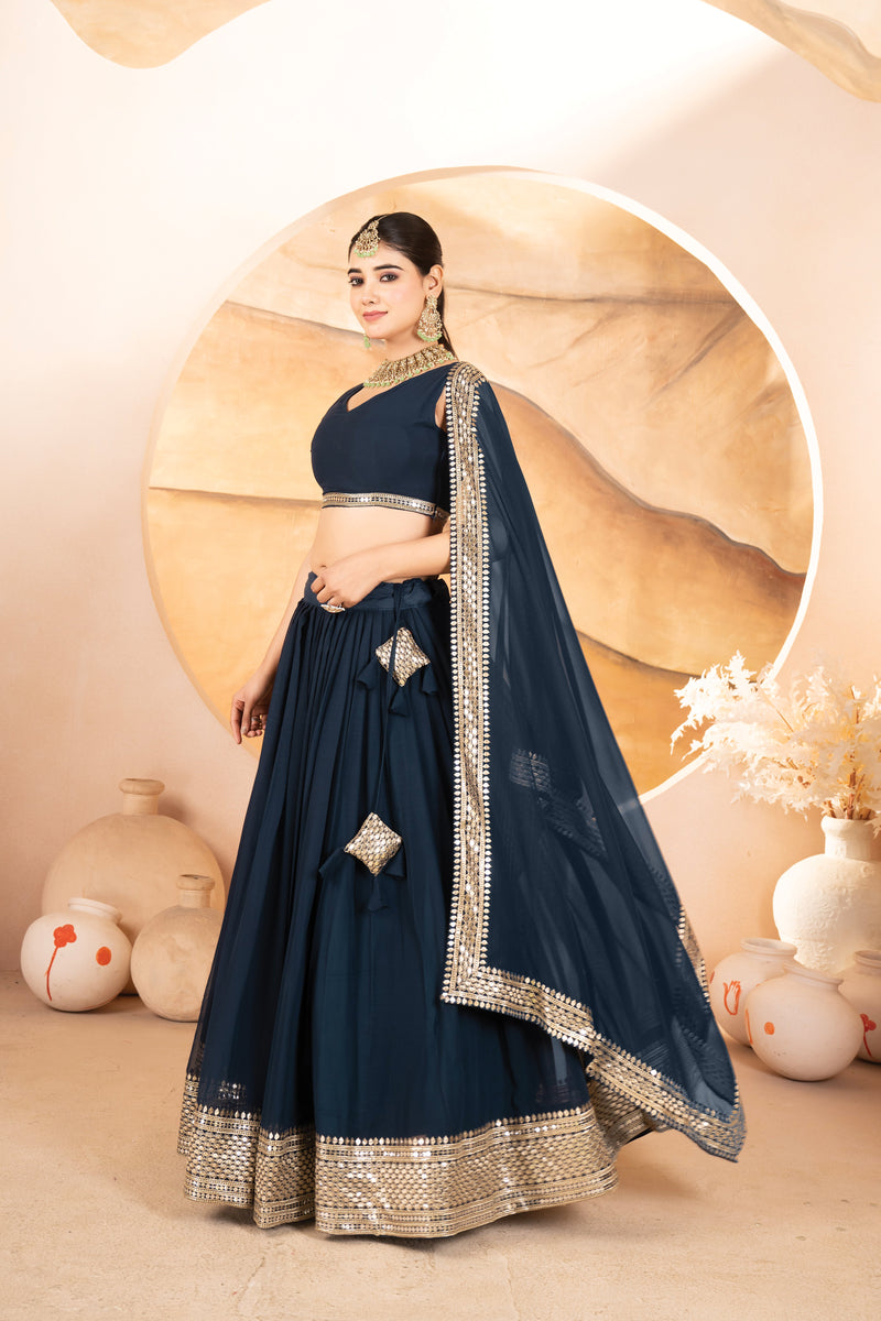 Catalina's Blue Coloured Party Wear Lehenga Choli