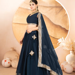 Catalina's Blue Coloured Party Wear Lehenga Choli