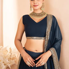 Catalina's Blue Coloured Party Wear Lehenga Choli