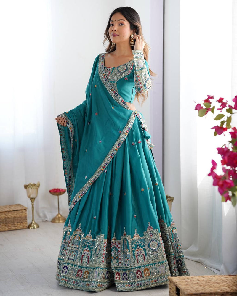 warya's Premium Quality Heavy Traditional Rama Lehenga Choli