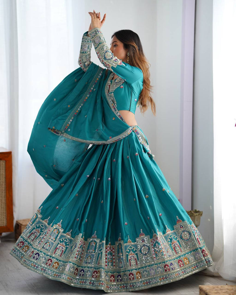 warya's Premium Quality Heavy Traditional Rama Lehenga Choli