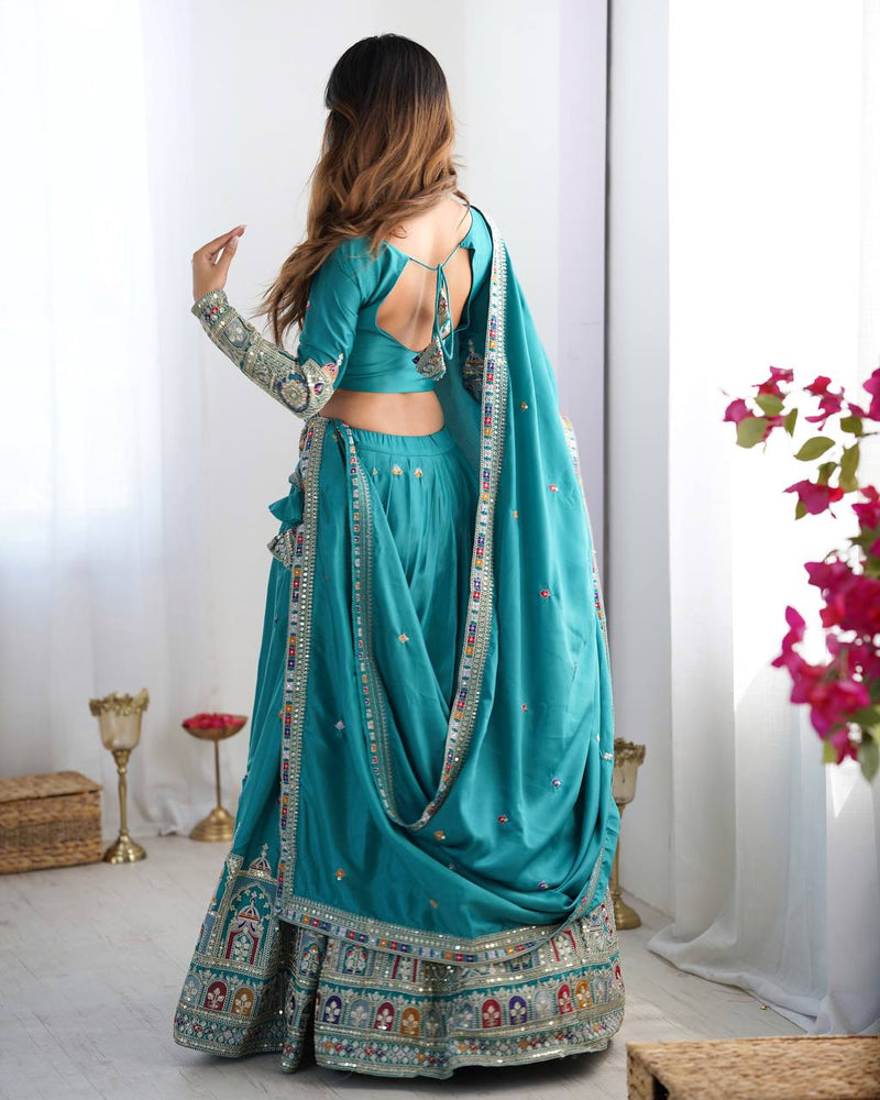 warya's Premium Quality Heavy Traditional Rama Lehenga Choli