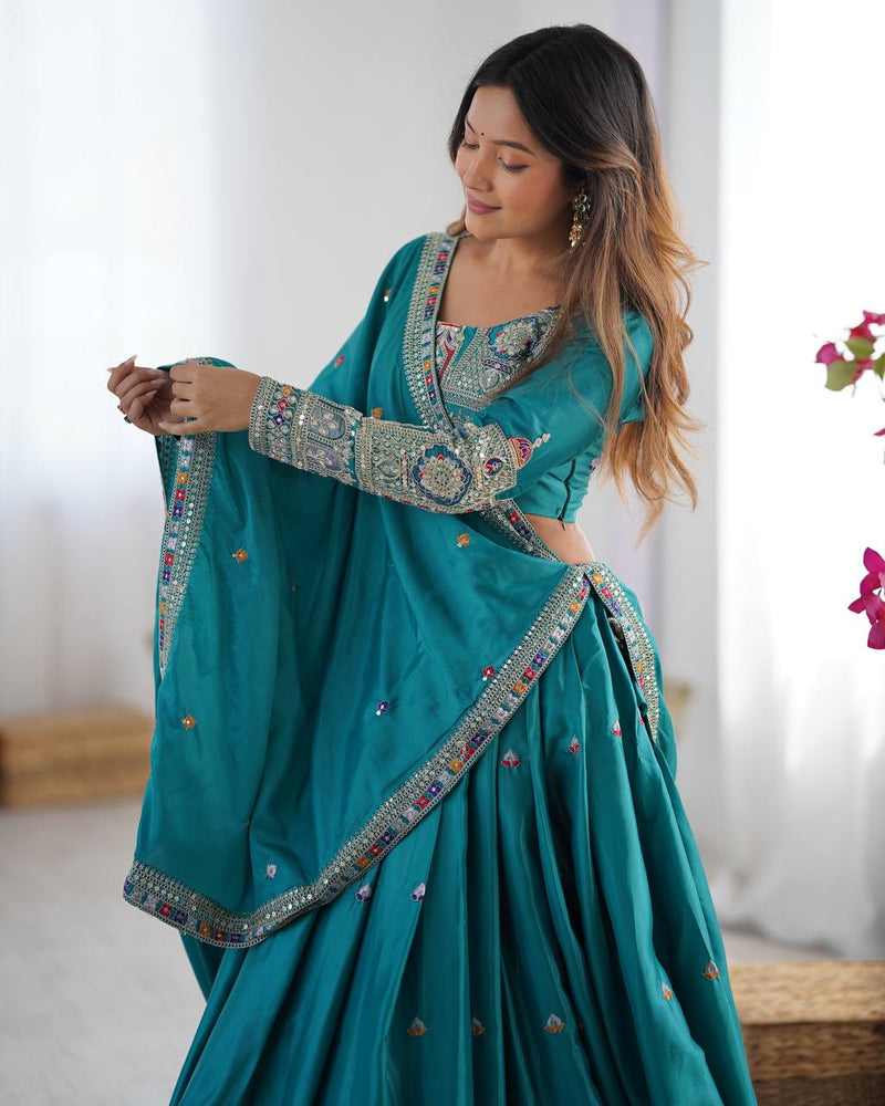 warya's Premium Quality Heavy Traditional Rama Lehenga Choli