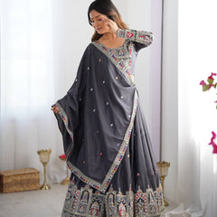 warya's Premium Quality Heavy Traditional Lehenga Choli Black