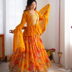 Awarya's Premium Quality Heavy Traditional Koti Lehenga Choli