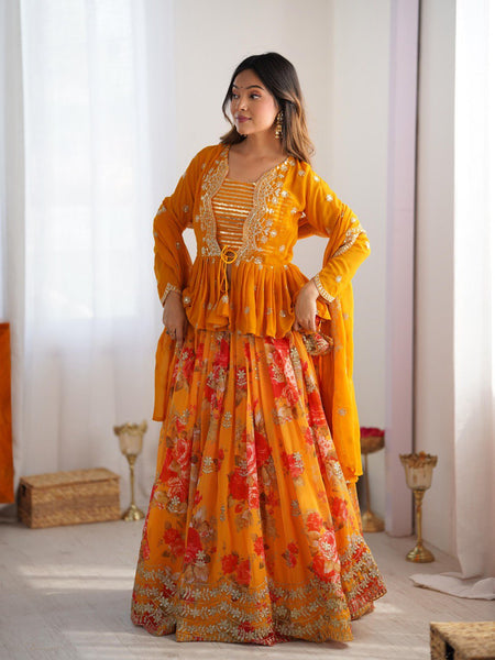 Awarya's Premium Quality Heavy Traditional Koti Lehenga Choli