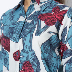 Voguish Blue Printed Palazzo Cord Set