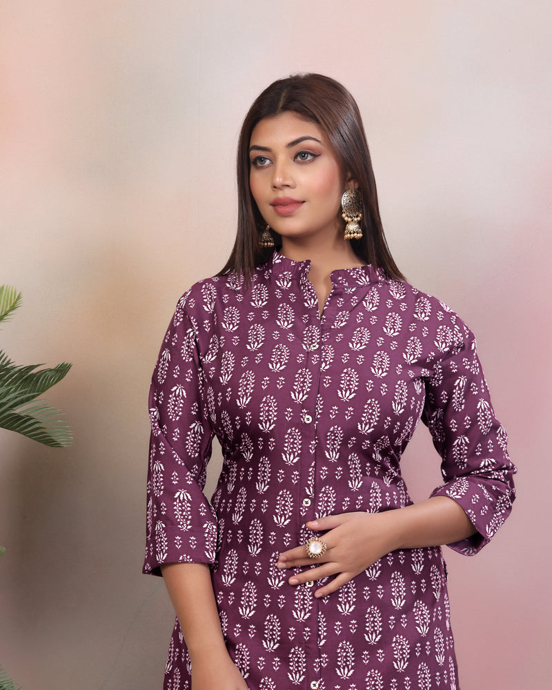 Women Pure Rayon Kurta Palazzo Set