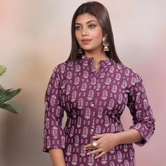 Women Pure Rayon Kurta Palazzo Set