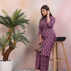 Women Pure Rayon Kurta Palazzo Set