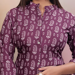 Women Pure Rayon Kurta Palazzo Set