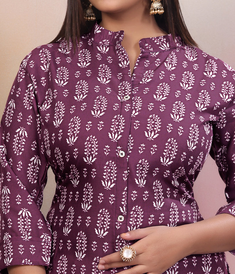 Women Pure Rayon Kurta Palazzo Set