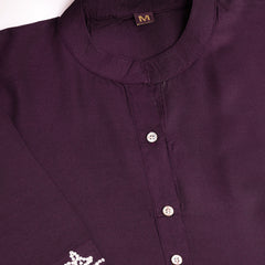 Viscose Rayon Embroidery Work Kurta Pant Set for Womens Stylish Ethnic Wear for Festive & Casual Occasions