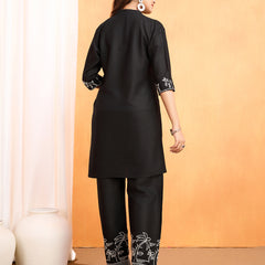 Viscose Rayon Embroidery Work Kurta Pant Set for Womens Stylish Ethnic Wear for Festive & Casual Occasions