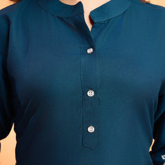 Viscose Rayon Embroidery Work Kurta Pant Set for Womens Stylish Ethnic Wear for Festive & Casual Occasions