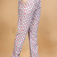 Women Cotton Blend Kurti Pant Dupatta Set/kurti set/kurta set