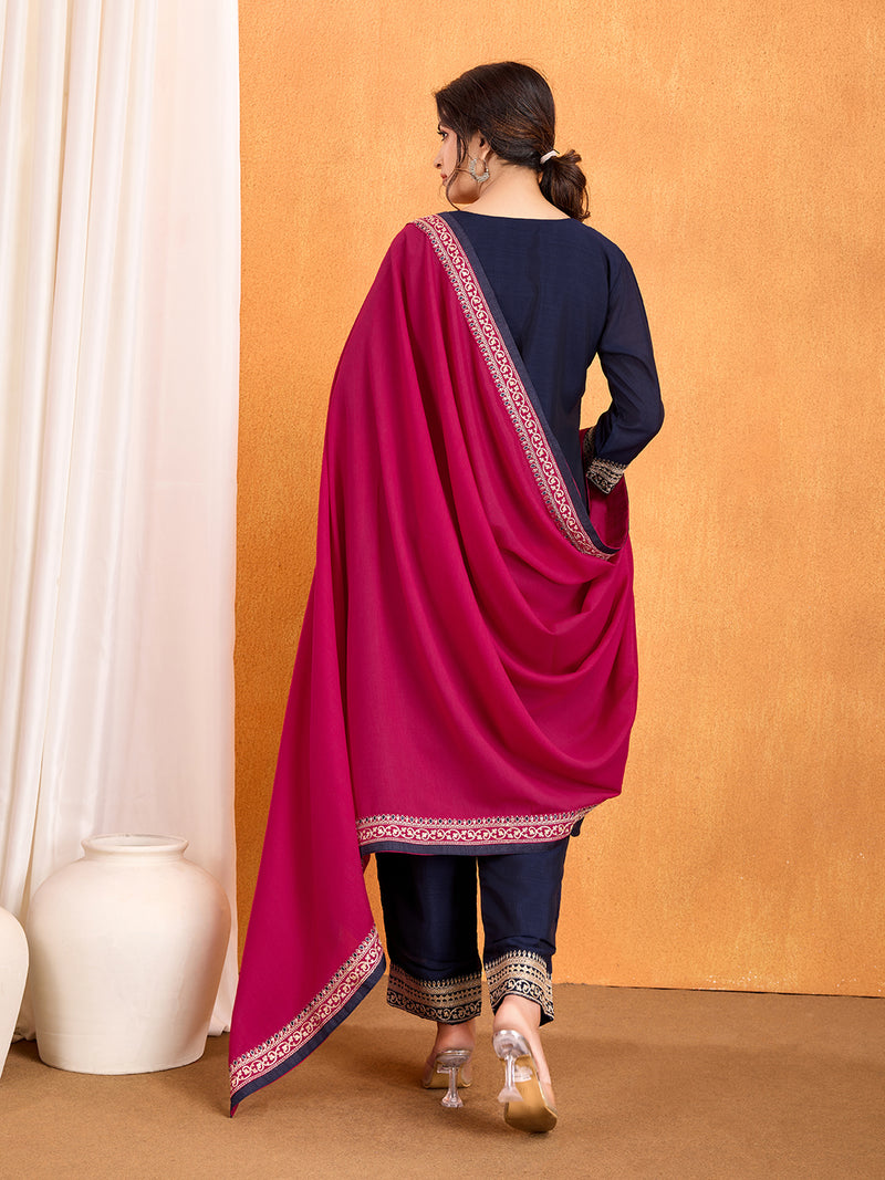 Multi Sequence with cording Work Kurti Set