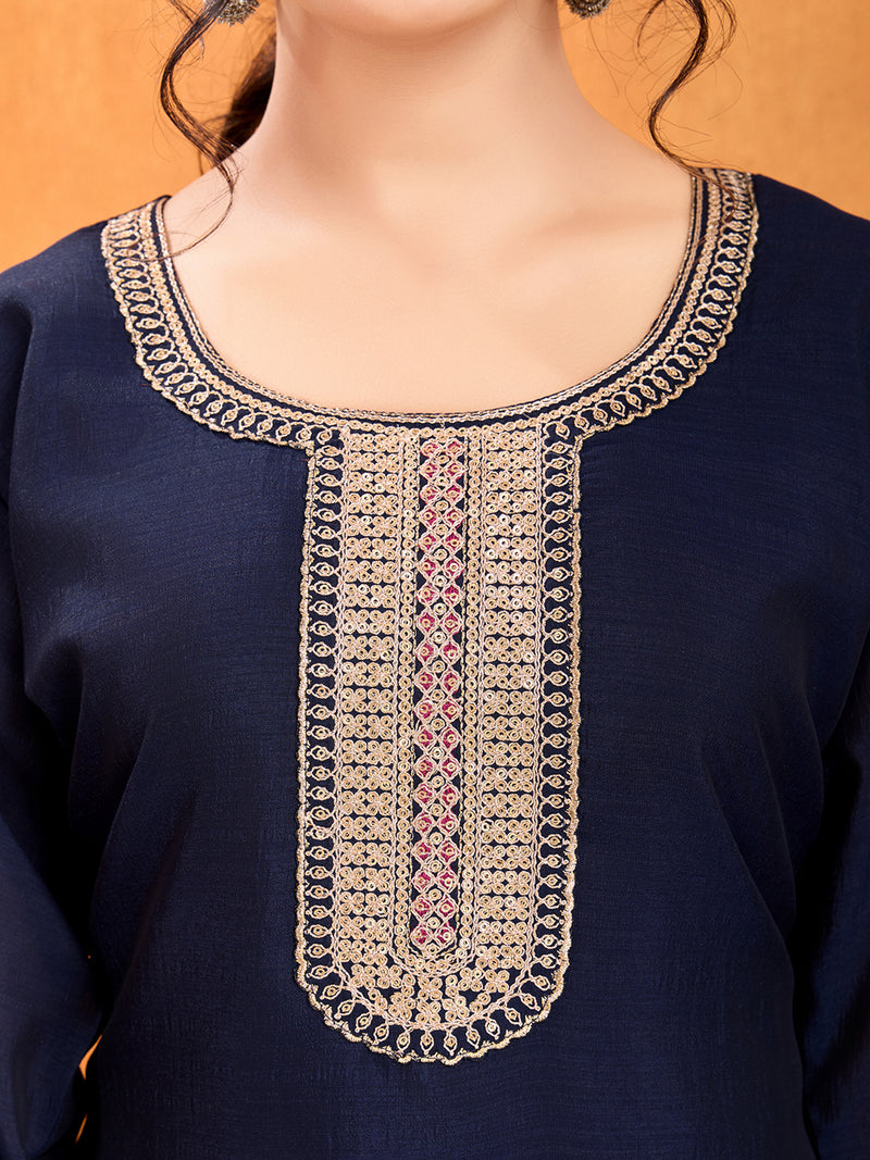 Multi Sequence with cording Work Kurti Set