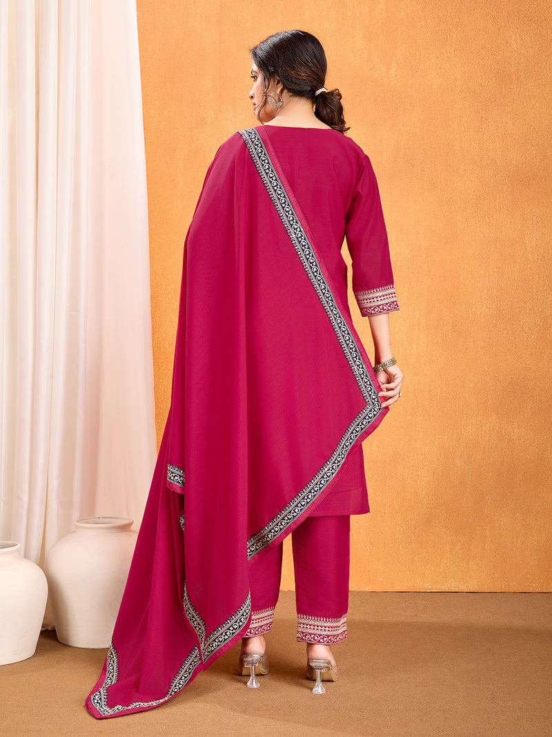 Multi Sequence with cording Work Kurti Set