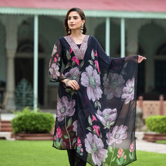 Georgette Kurta and Pant & Dupatta Set – by QueenVastra