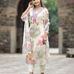 Georgette Kurta and Pant & Dupatta Set – by QueenVastra