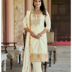 The QueenVastra Experience: Soft Chinnon Silk Kurti Set– by QueenVastra