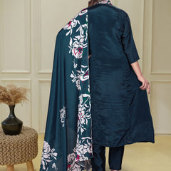 Flow With Grace – Anarkali Kurti Set by QueenVastra