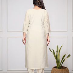 Embroidered Chanderi Silk Kurta Set – Pure Elegance in Every Thread– by QueenVastra