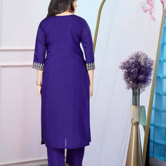 Noor – Embroidered Gown Set in Chanderi– by QueenVastra