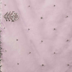 Lavender Bitaliyan Zari Sequence Gota Work Embroidered A-Line Kurta Set– by QueenVastra