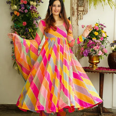 Navrangi's Leheriya Suit Set