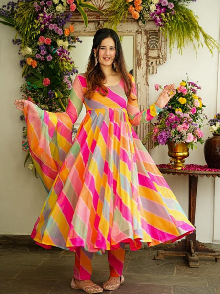 Navrangi's Leheriya Suit Set
