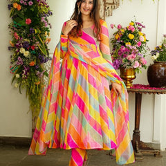 Navrangi's Leheriya Suit Set