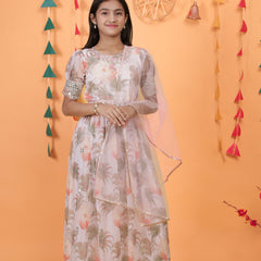 New Designer Heavy Fox Georgettee Gownn OC-152 Cream