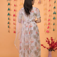 New Designer Heavy Fox Georgettee Gownn OC-152 Cream