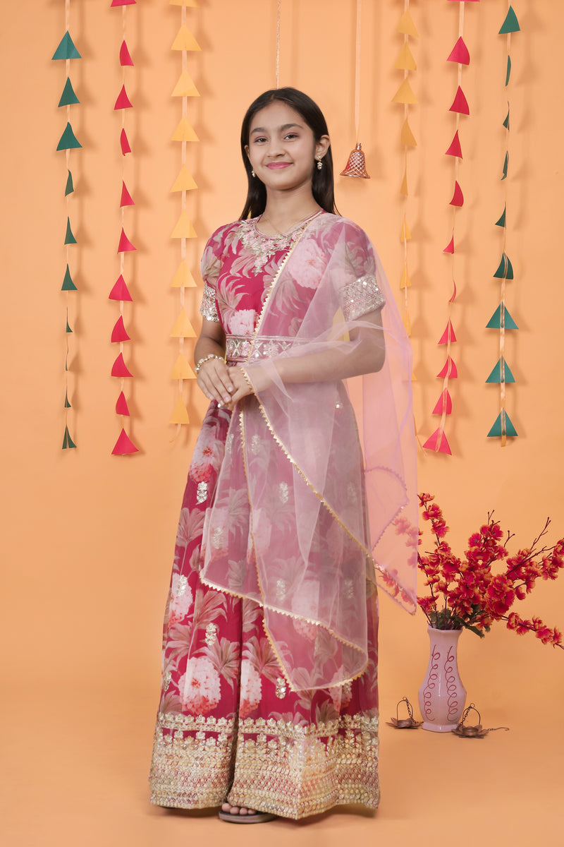 New Designer Heavy Fox Georgette Gownn OC-152 Maroon