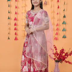 New Designer Heavy Fox Georgette Gownn OC-152 Maroon